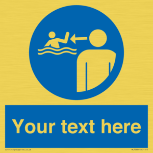 Custom mandatory keep children under supervision in the aquatic environment